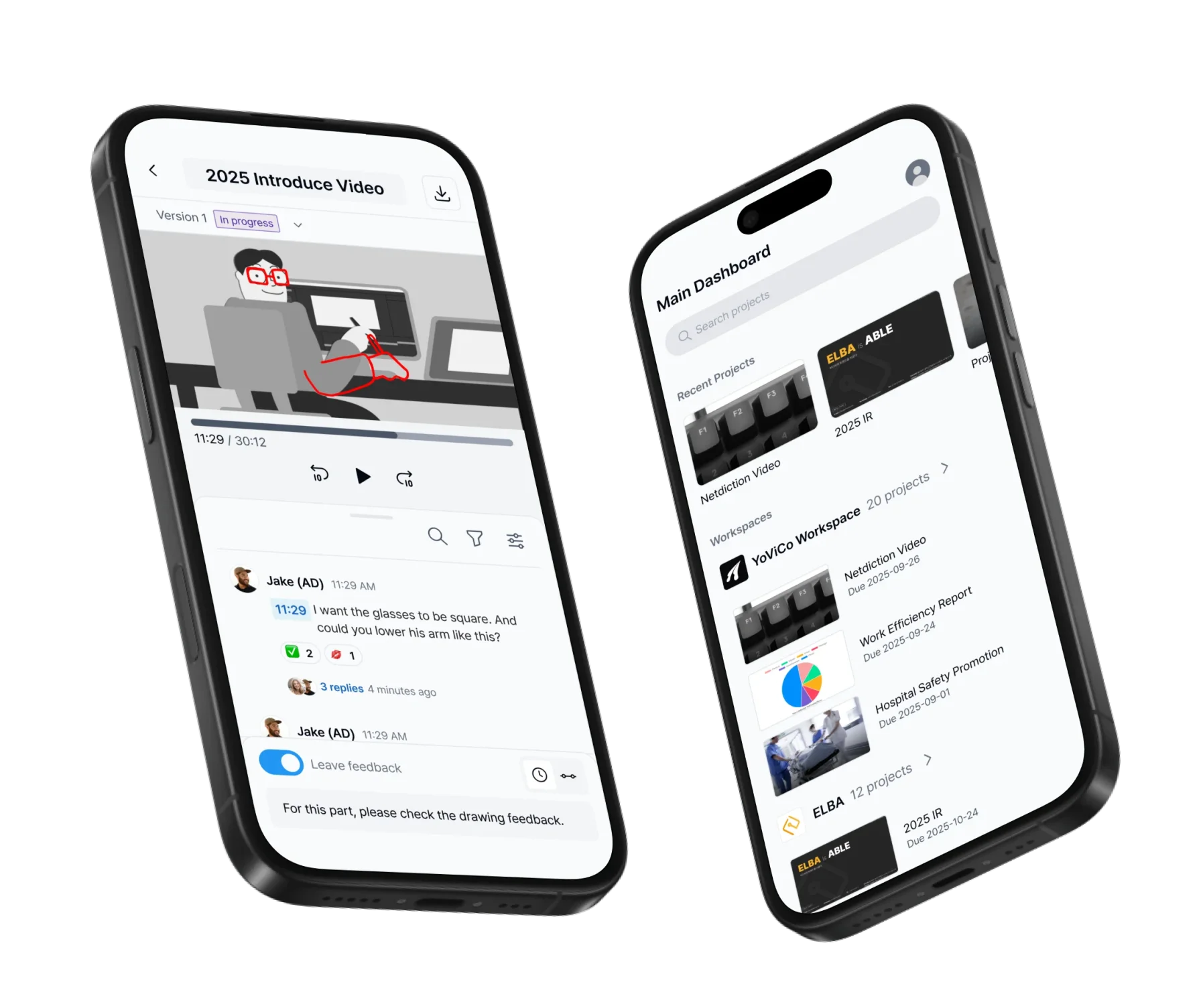 YouViCo mobile app interface